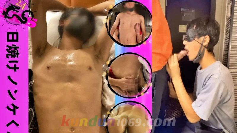 HON-75 日焼けノンケ君が来てくれました！体脂肪も少なくてスリ筋！！ 敏感すぎてすぐビンビンになるし、乳首も感じまくり！ 乳首とチンコを攻めまくると身体がビクビク！